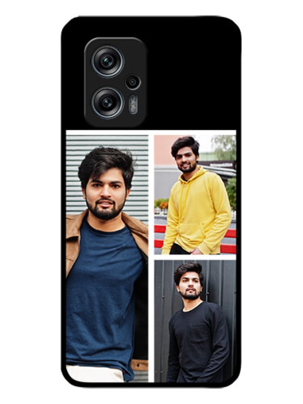 Custom Redmi K50i 5G Photo Printing on Glass Case - Upload Multiple Picture Design