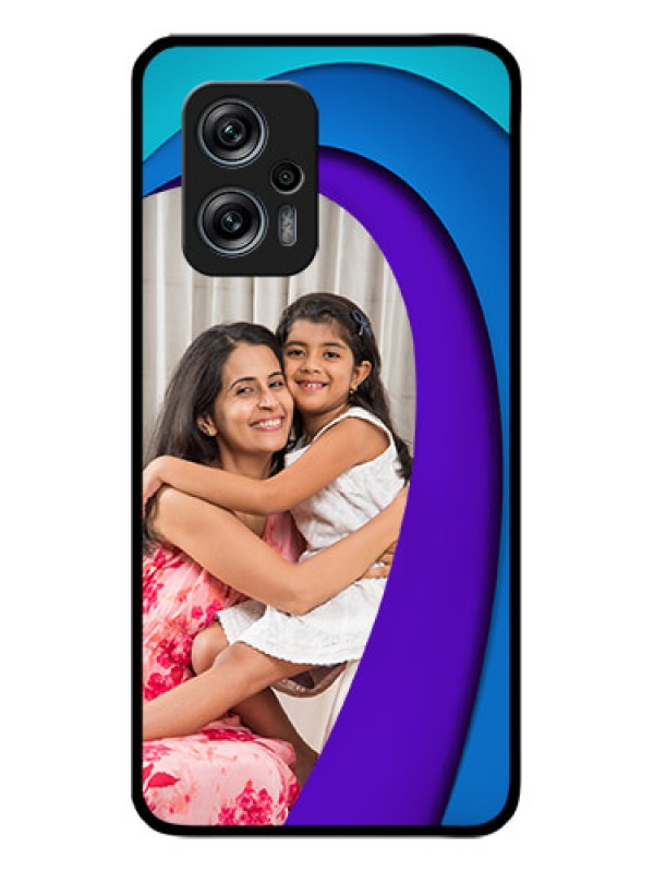 Custom Redmi K50i 5G Photo Printing on Glass Case - Simple Pattern Design