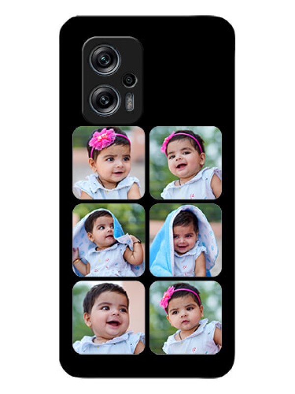 Custom Redmi K50i 5G Photo Printing on Glass Case - Multiple Pictures Design