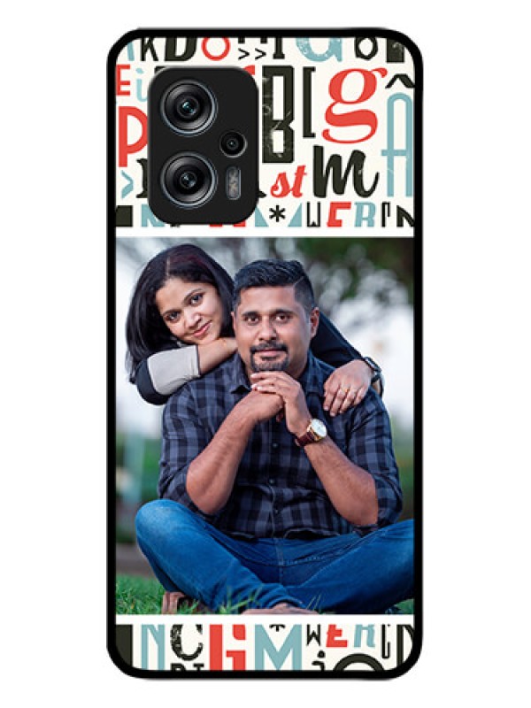 Custom Redmi K50i 5G Personalized Glass Phone Case - Alphabet Design