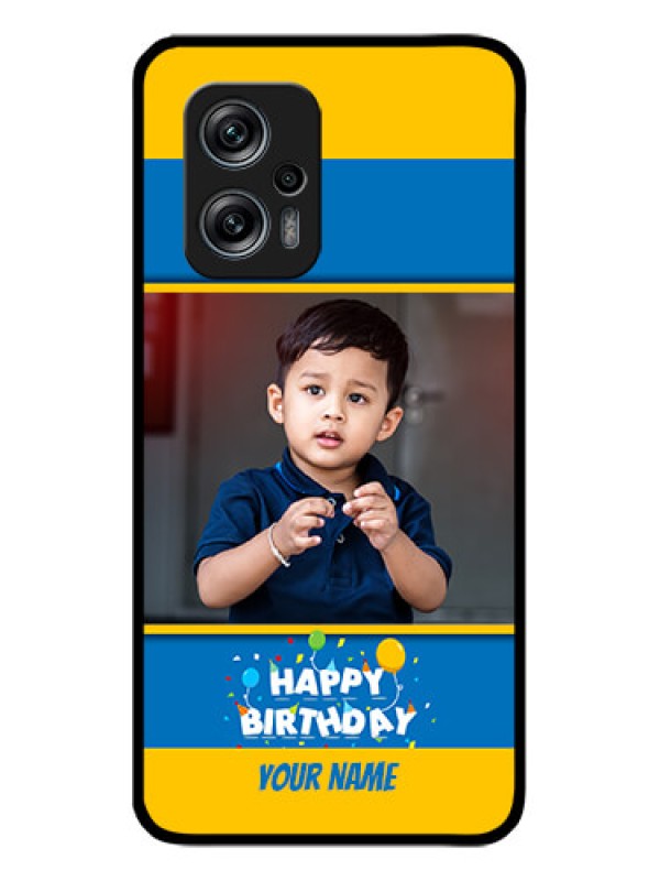 Custom Redmi K50i 5G Custom Glass Mobile Case - Birthday Wishes Design