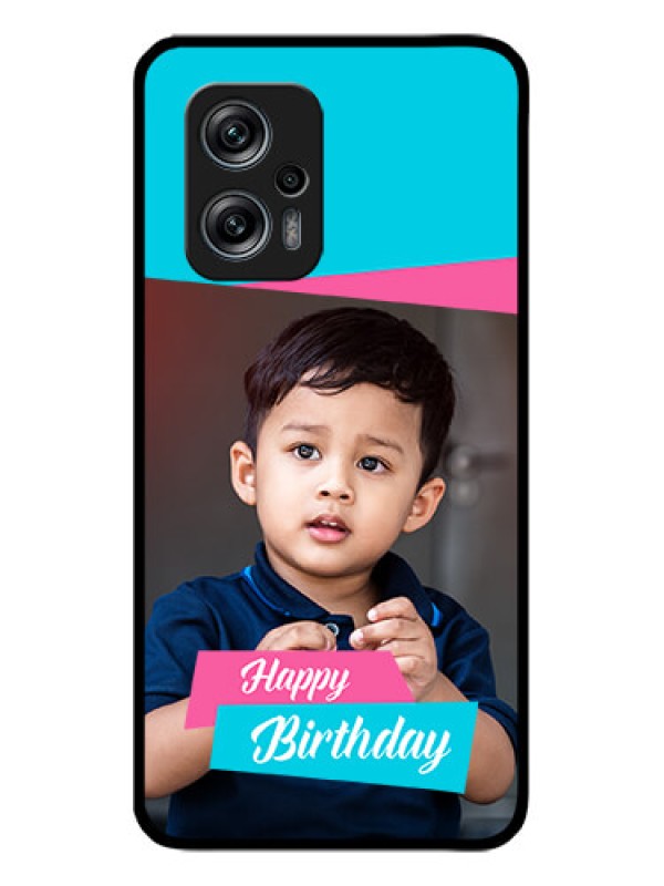 Custom Redmi K50i 5G Personalized Glass Phone Case - Image Holder with 2 Color Design
