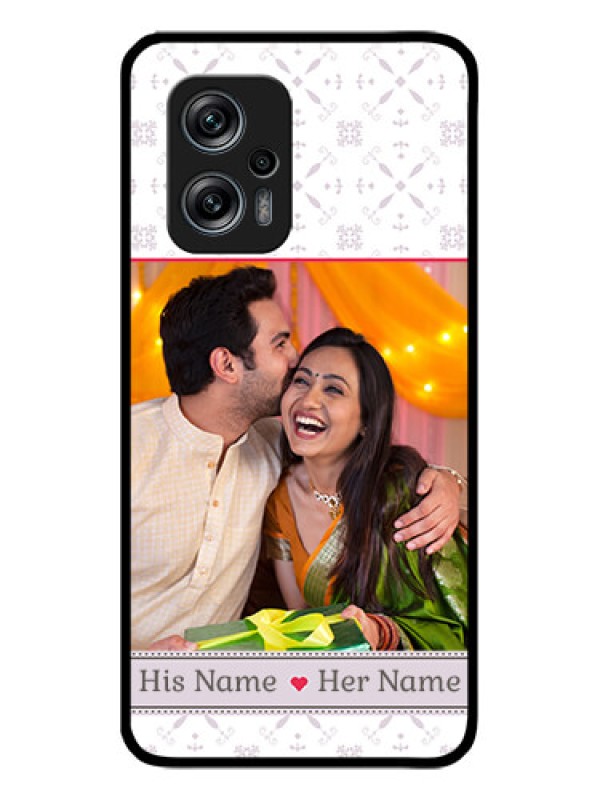 Custom Redmi K50i 5G Custom Glass Mobile Case - with Photo and Ethnic Design