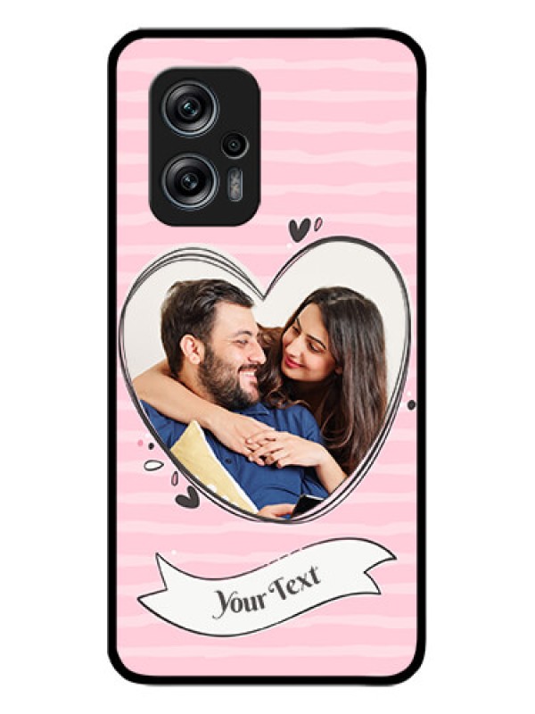 Custom Redmi K50i 5G Custom Glass Phone Case - Vintage Heart Design