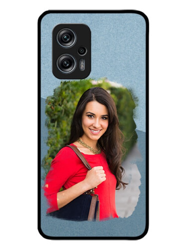 Custom Redmi K50i 5G Custom Glass Mobile Case - Grunge Line Art Design