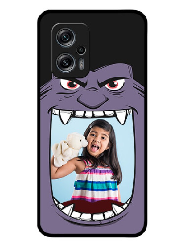 Custom Redmi K50i 5G Custom Glass Phone Case - Angry Monster Design