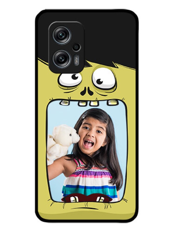 Custom Redmi K50i 5G Personalized Glass Phone Case - Cartoon monster back case Design