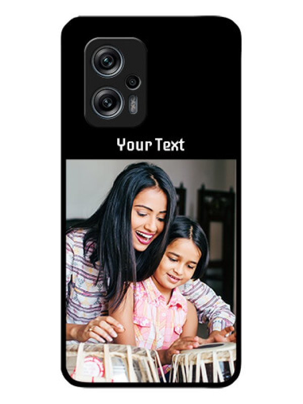 Custom Redmi K50i 5G Photo with Name on Glass Phone Case