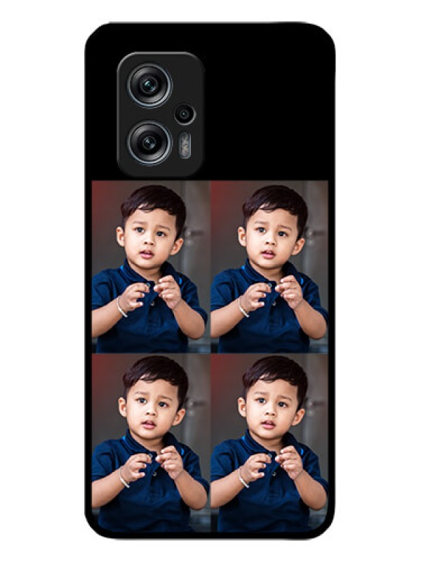 Custom Redmi K50i 5G 4 Image Holder on Glass Mobile Cover
