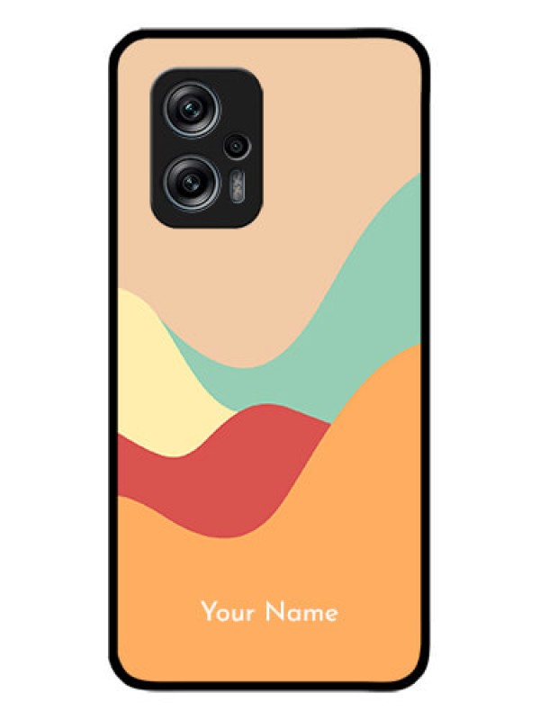 Custom Xiaomi Redmi K50I 5G Personalized Glass Phone Case - Ocean Waves Multi-colour Design