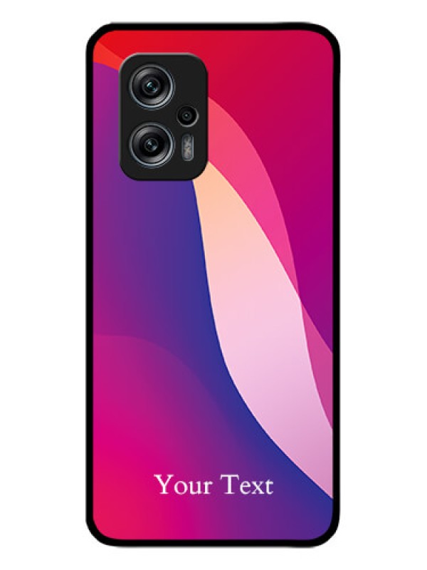 Custom Xiaomi Redmi K50I 5G Personalized Glass Phone Case - Digital abstract Overlap Design