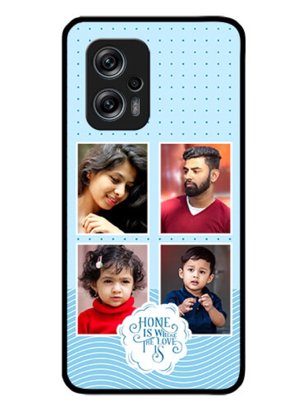 Custom Xiaomi Redmi K50I 5G Custom Glass Phone Case - Cute love quote with 4 pic upload Design