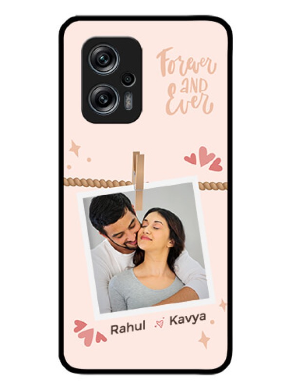 Custom Xiaomi Redmi K50I 5G Custom Glass Phone Case - Forever and ever love Design