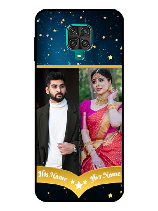Custom Redmi Note 10 Lite Custom Glass Phone Case - Galaxy Stars Backdrop Design