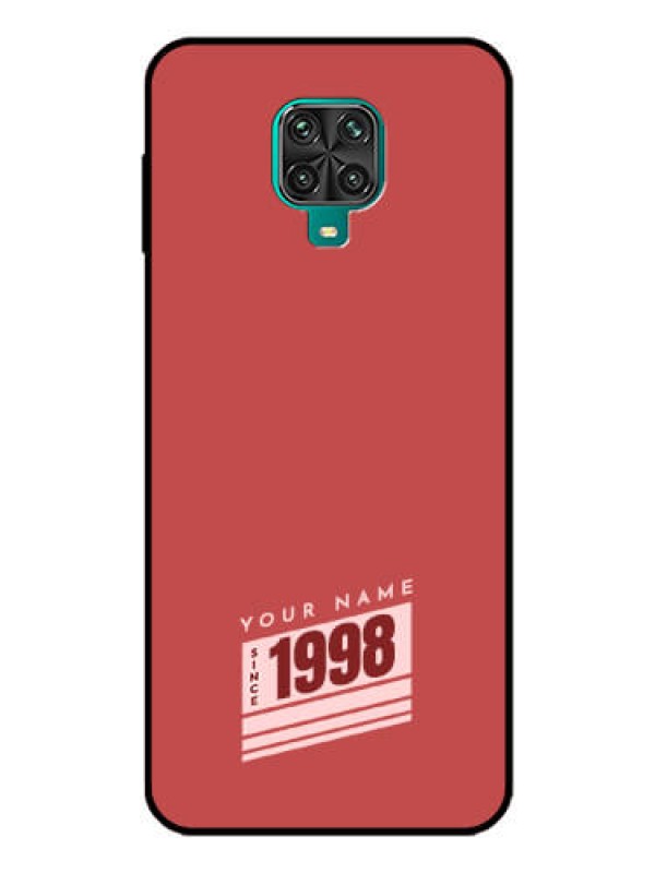 Custom Xiaomi Redmi Note 10 Lite Custom Glass Phone Case - Red custom year of birth Design