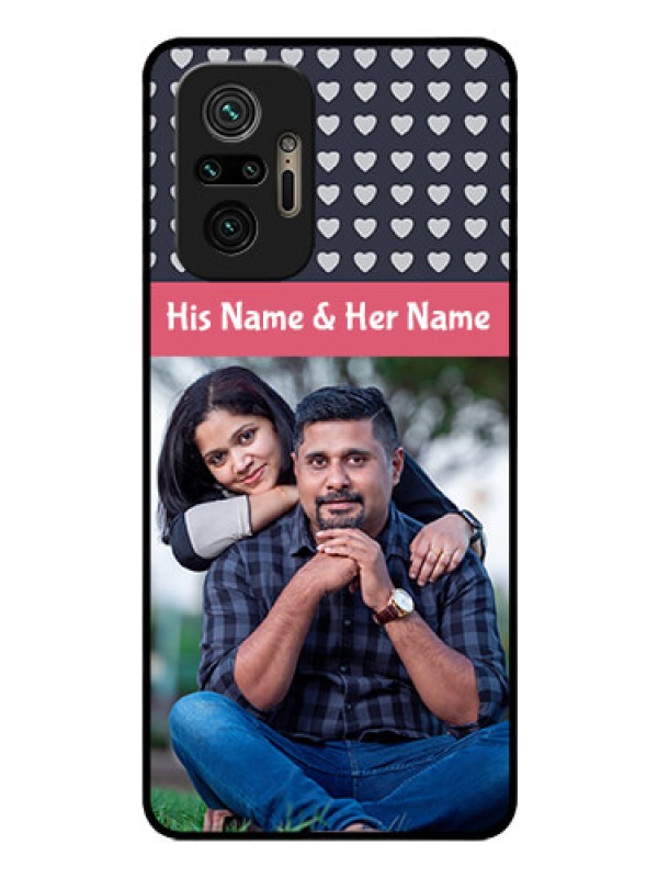 Custom Redmi Note 10 Pro Max Custom Glass Mobile Case - Love Symbols Design