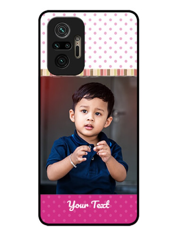 Custom Redmi Note 10 Pro Max Photo Printing on Glass Case - Cute Girls Cover Design