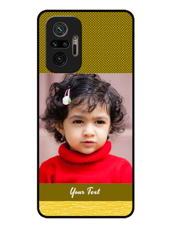 Custom Redmi Note 10 Pro Max Custom Glass Phone Case - Simple Green Color Design