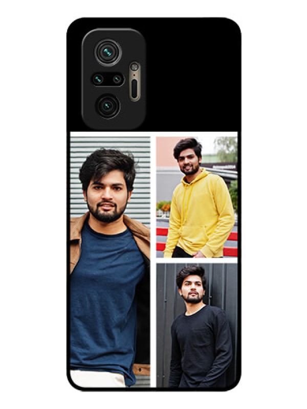 Custom Redmi Note 10 Pro Max Photo Printing on Glass Case - Upload Multiple Picture Design