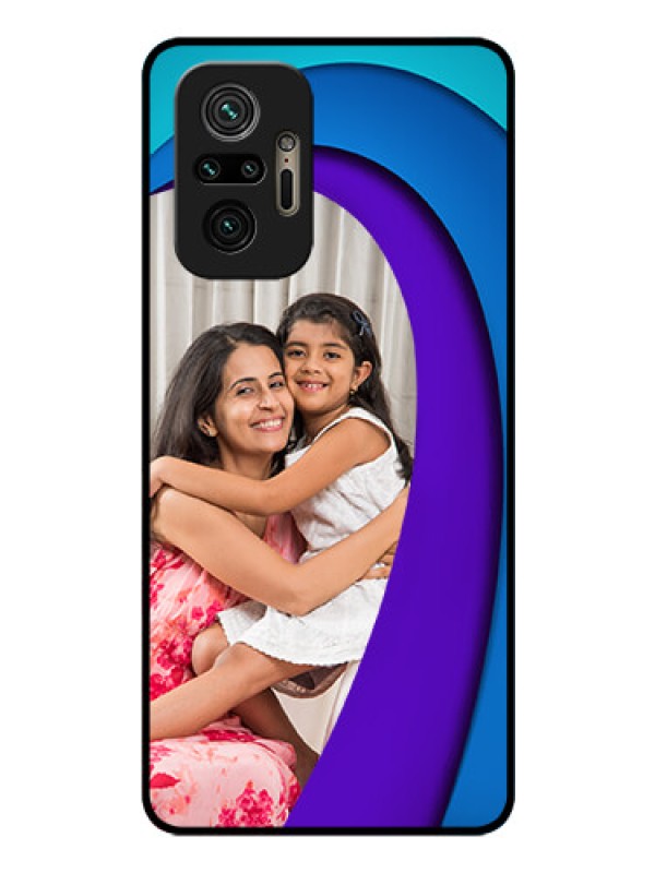 Custom Redmi Note 10 Pro Max Photo Printing on Glass Case - Simple Pattern Design