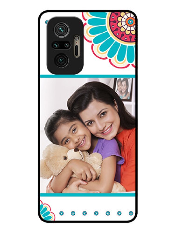 Custom Redmi Note 10 Pro Max Custom Glass Phone Case - Flower Design