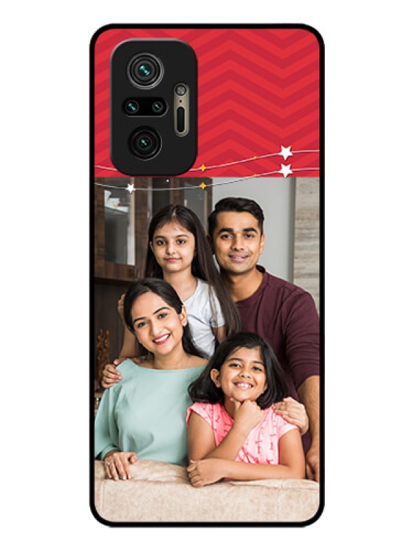 Custom Redmi Note 10 Pro Max Personalized Glass Phone Case - Happy Family Design