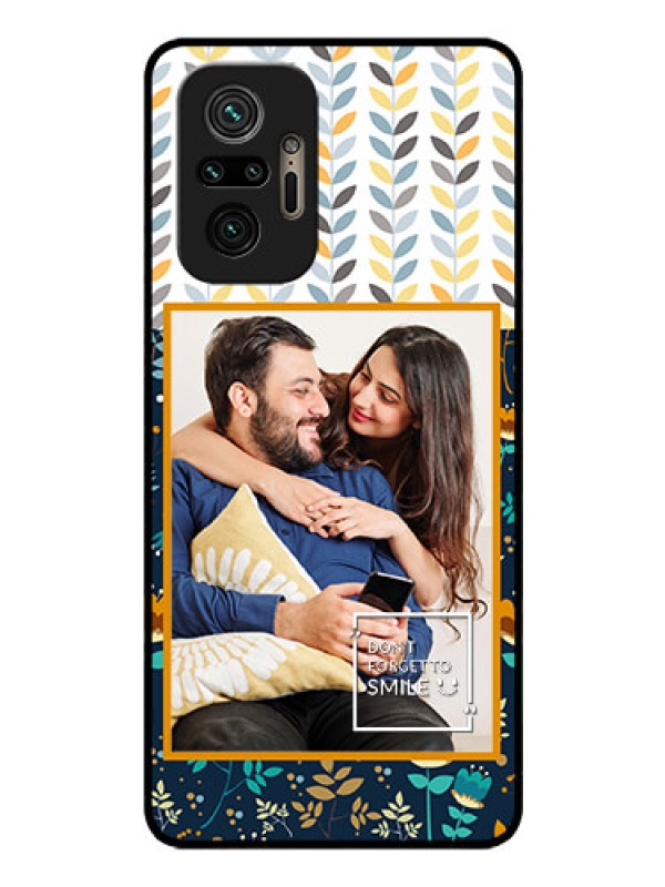 Custom Redmi Note 10 Pro Max Custom Glass Mobile Case - Pattern Design