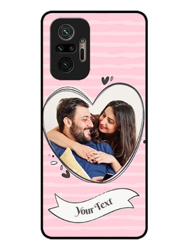 Custom Redmi Note 10 Pro Max Custom Glass Phone Case - Vintage Heart Design