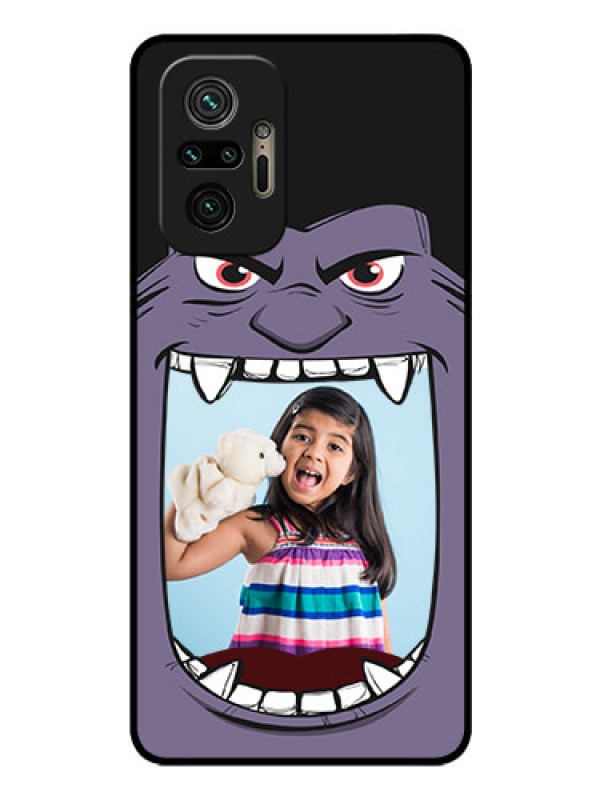 Custom Redmi Note 10 Pro Max Custom Glass Phone Case - Angry Monster Design