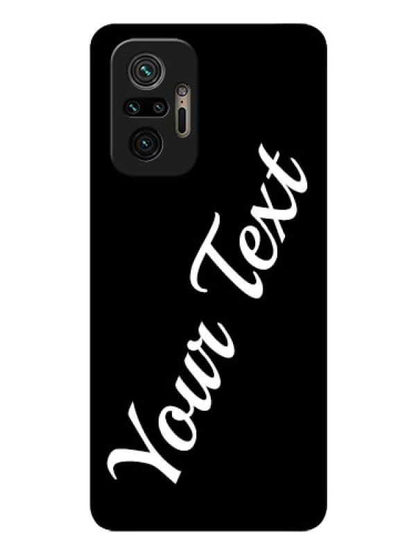 Custom Redmi Note 10 Pro Max Custom Glass Mobile Cover with Your Name