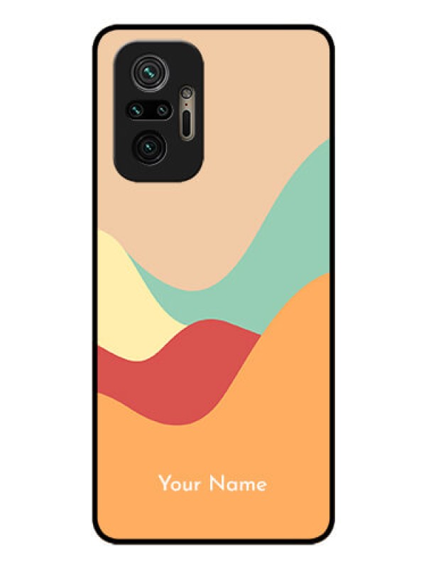 Custom Xiaomi Redmi Note 10 Pro Max Personalized Glass Phone Case - Ocean Waves Multi-colour Design