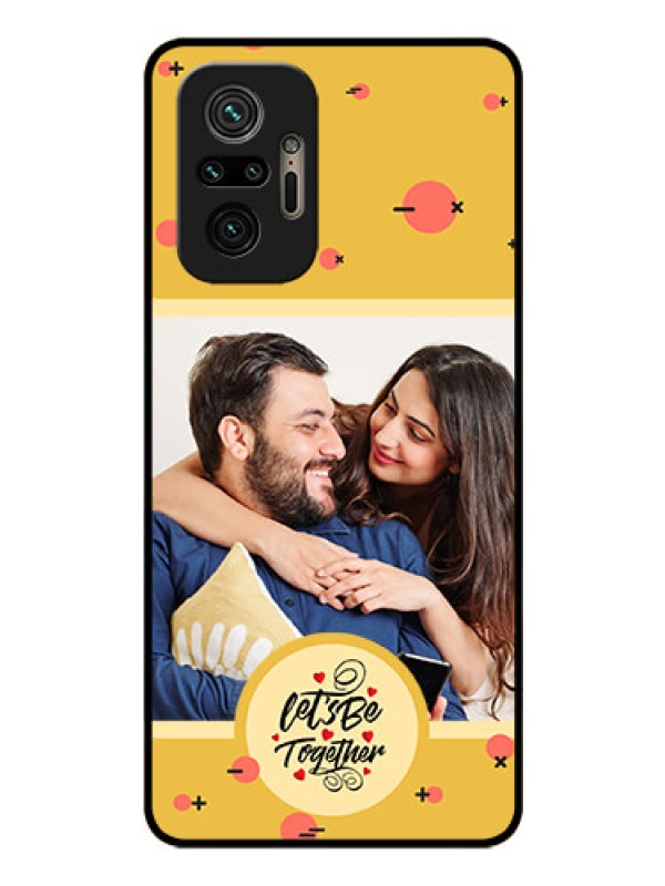 Custom Xiaomi Redmi Note 10 Pro Max Photo Printing on Glass Case - Lets be Together Design