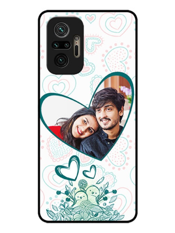 Custom Redmi Note 10 Pro Photo Printing on Glass Case - Premium Couple Design