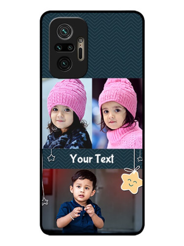 Custom Redmi Note 10 Pro Custom Glass Mobile Case - Hanging Stars Design