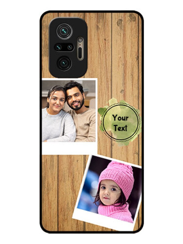 Custom Redmi Note 10 Pro Custom Glass Phone Case - Wooden Texture Design