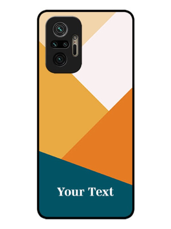 Custom Xiaomi Redmi Note 10 Pro Personalized Glass Phone Case - Stacked Multi-colour Design