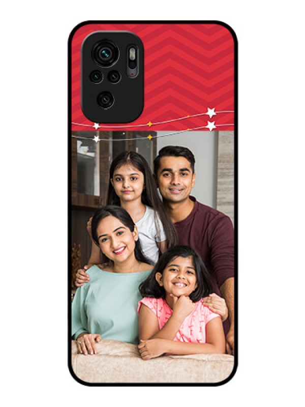 Custom Redmi Note 10s Personalized Glass Phone Case - Happy Family Design