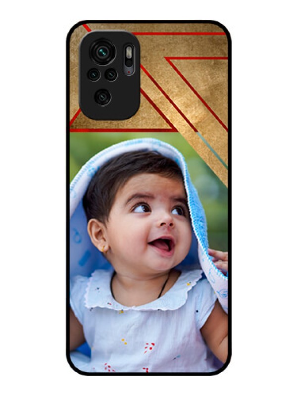 Custom Redmi Note 10s Personalized Glass Phone Case - Gradient Abstract Texture Design