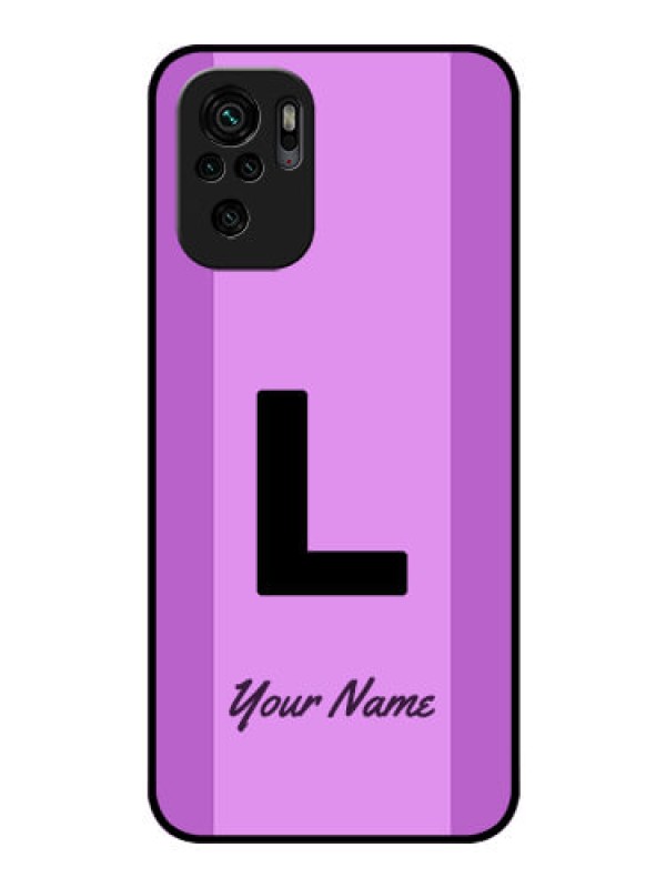 Custom Xiaomi Redmi Note 10S Custom Glass Phone Case - Tricolor custom text Design