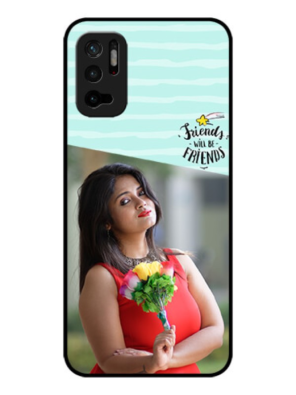 Custom Redmi Note 10T 5G Custom Glass Phone Case - Friends Picture Icon Design