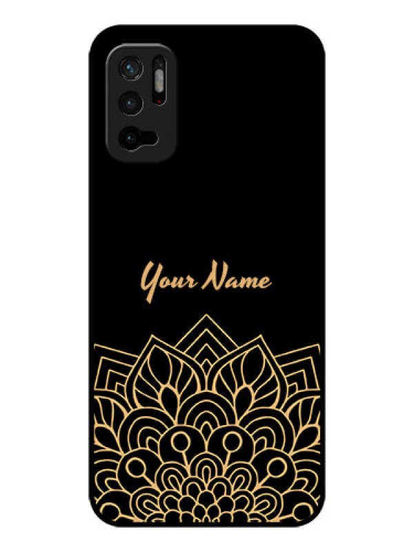 Custom Xiaomi Redmi Note 10T 5G Custom Glass Phone Case - Golden mandala Design