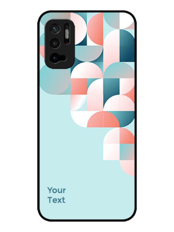 Custom Xiaomi Redmi Note 10T 5G Custom Glass Phone Case - Stylish Semi-circle Pattern Design