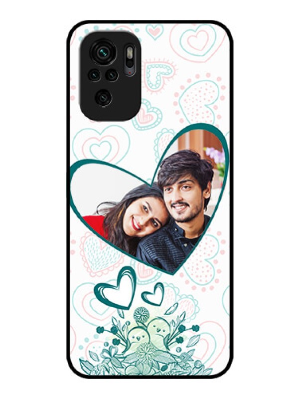 Custom Redmi Note 11 Se Photo Printing on Glass Case - Premium Couple Design
