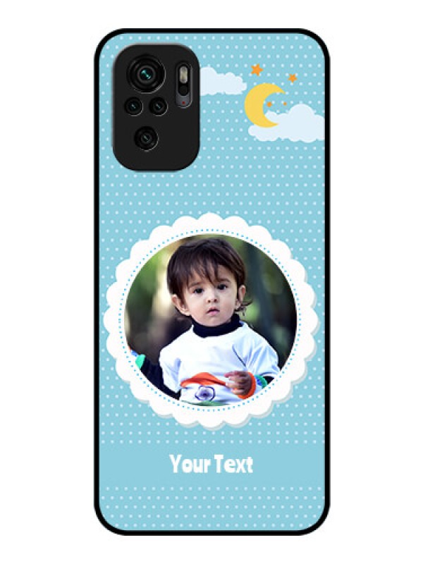 Custom Redmi Note 11 Se Personalised Glass Phone Case - Violet Pattern Design