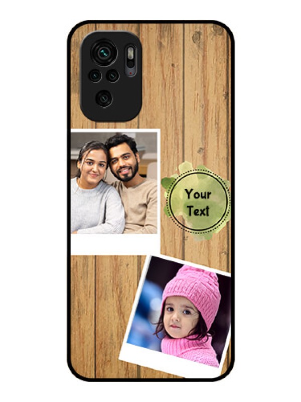 Custom Redmi Note 11 Se Custom Glass Phone Case - Wooden Texture Design