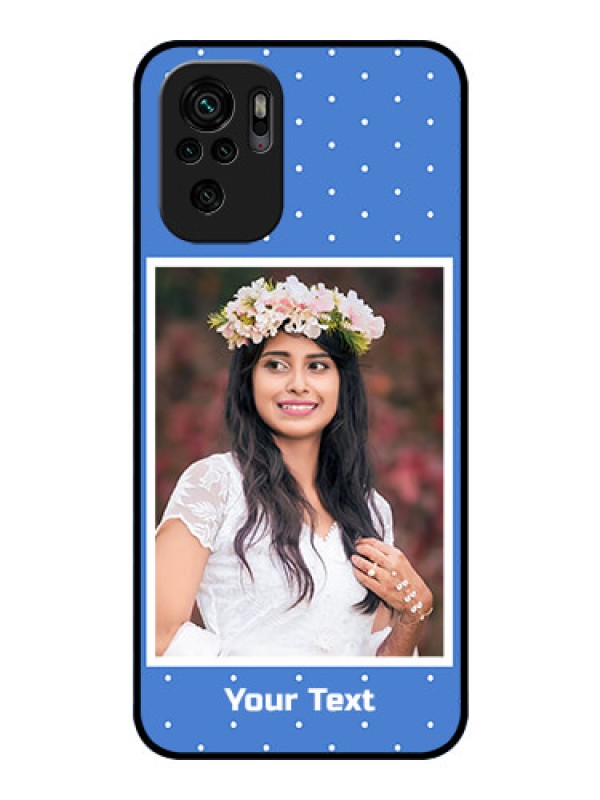 Custom Redmi Note 11 Se Photo Printing on Glass Case - Polka dots design