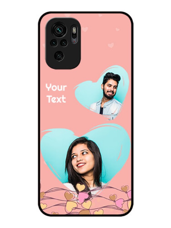 Custom Redmi Note 11 Se Custom Glass Mobile Case - Love Doodle Design