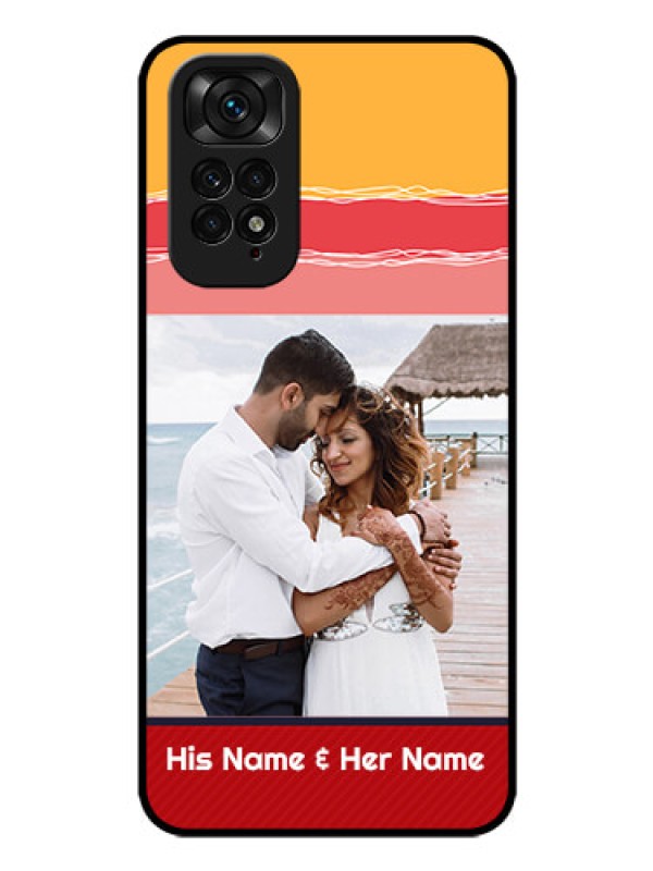 Custom Redmi Note 11 Custom Glass Mobile Case - Colorful Case Design
