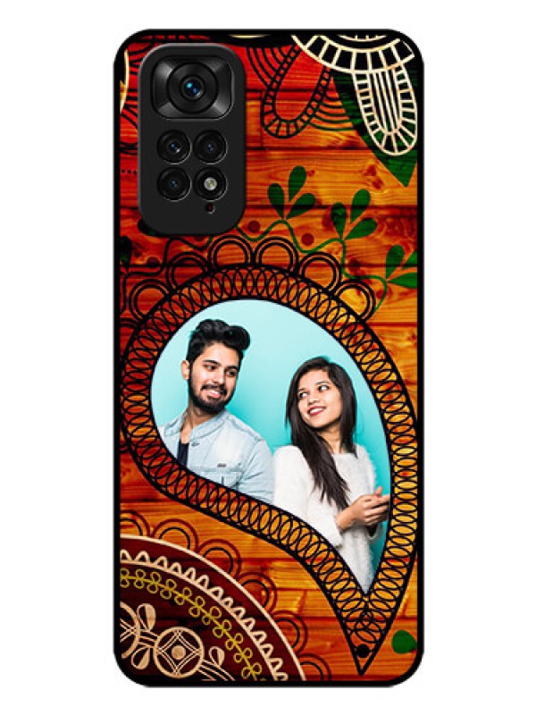 Custom Redmi Note 11 Personalized Glass Phone Case - Abstract Colorful Design