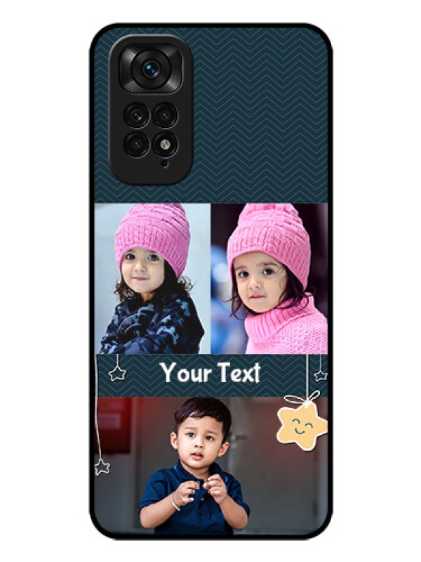 Custom Redmi Note 11 Custom Glass Mobile Case - Hanging Stars Design